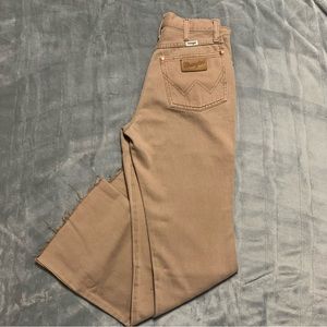 Light Brown Wrangler High Rise Bootcut Jeans